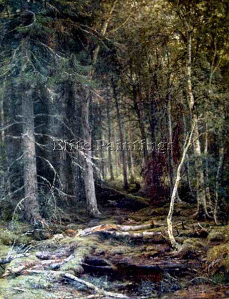 IVAN SHISHKIN FOREST C 1860 ARTIST PAINTING REPRODUCTION HANDMADE OIL CANVAS ART