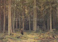 IVAN SHISHKIN THE FOREST OF COUNTESS MORDVINOVA 1891 ARTIST PAINTING HANDMADE