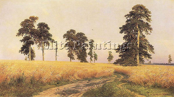IVAN SHISHKIN THE RYE FIELD 1878 ARTIST PAINTING REPRODUCTION HANDMADE OIL REPRO