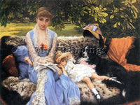 TISSOT SILENCE ARTIST PAINTING REPRODUCTION HANDMADE OIL CANVAS REPRO WALL  DECO