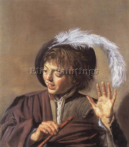 FRANS HALS SINGING BOY WITH A FLUTE ARTIST PAINTING REPRODUCTION HANDMADE OIL