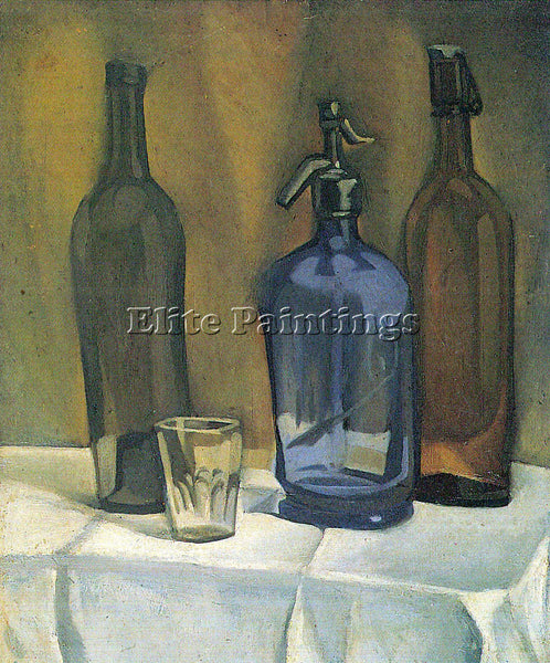 JUAN GRIS SIPHON AND BOTTLES ARTIST PAINTING REPRODUCTION HANDMADE CANVAS REPRO