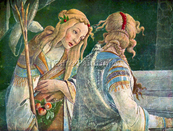 BOTTICELLI SISTINE CHAPEL THE YOUTH OF MOSES DETAIL 2 ARTIST PAINTING HANDMADE