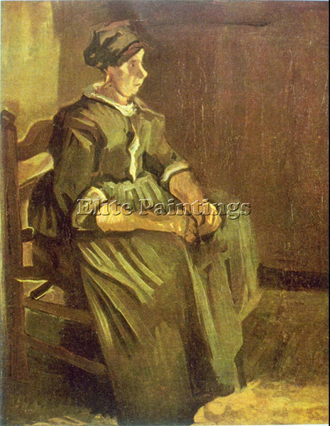 VAN GOGH SITTING ARTIST PAINTING REPRODUCTION HANDMADE OIL CANVAS REPRO WALL ART