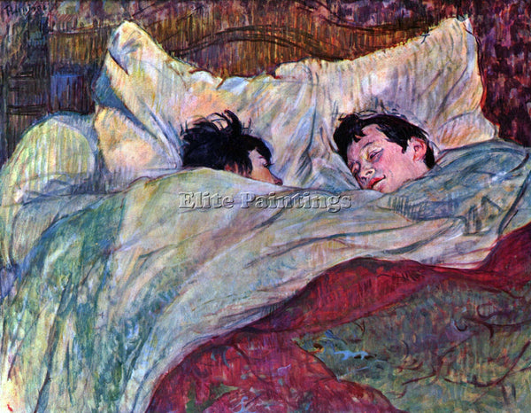 TOULOUSE-LAUTREC SLEEPING ARTIST PAINTING REPRODUCTION HANDMADE OIL CANVAS REPRO