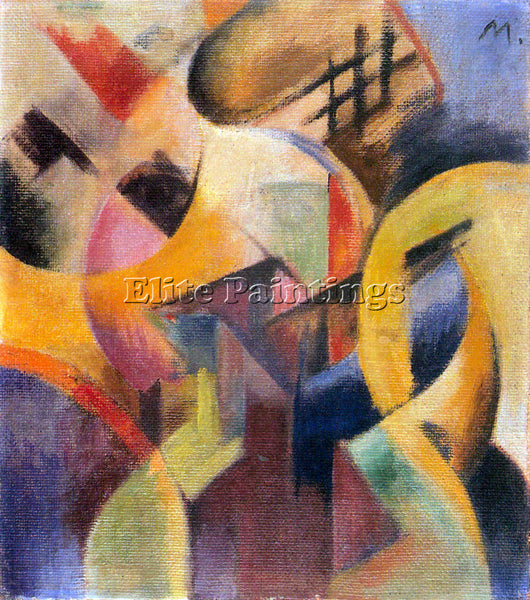 FRANZ MARC SMALL COMPOSITION I ARTIST PAINTING REPRODUCTION HANDMADE OIL CANVAS