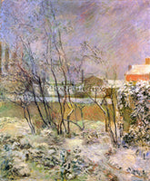 GAUGUIN SNOW IN RUE CARCEL ARTIST PAINTING REPRODUCTION HANDMADE OIL CANVAS DECO