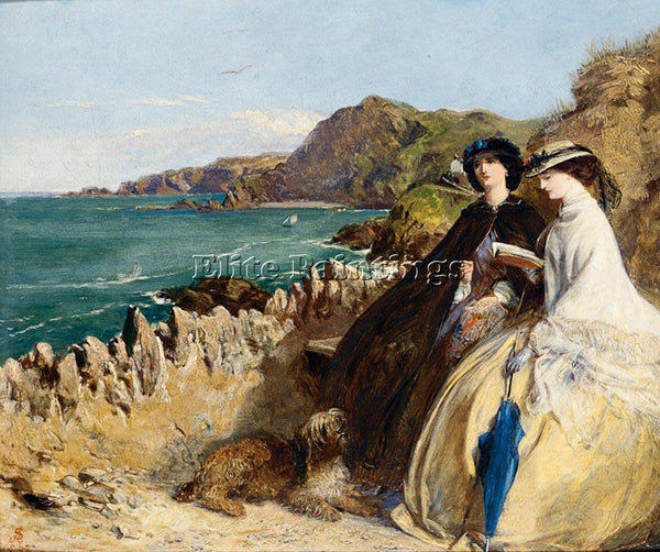 ABRAHAM SOLOMON BY THE SEASIDE ARTIST PAINTING REPRODUCTION HANDMADE OIL CANVAS
