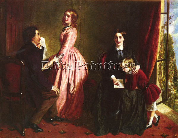 BRITISH SOLOMON REBECCA THE GOVERNESS ARTIST PAINTING REPRODUCTION HANDMADE OIL