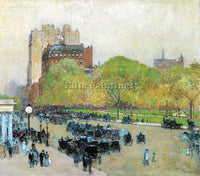 HASSAM SPRING MORNING IN THE HEART OF THE CITY ARTIST PAINTING REPRODUCTION OIL