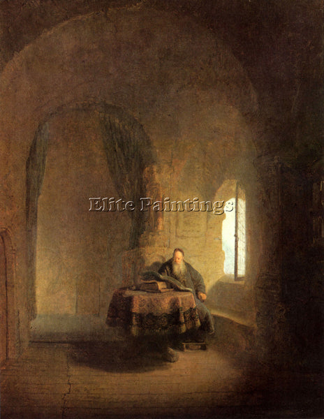 REMBRANDT ST ANASTASIUS ARTIST PAINTING REPRODUCTION HANDMADE CANVAS REPRO WALL
