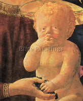 MASACCIO ST ANNE CENTRAL TABLE THE VIRGIN AND CHILD DETAIL CHILD ARTIST PAINTING