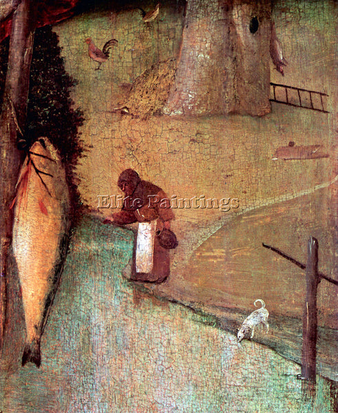 BOSCH ST CHRISTOPHER DETAIL 3  ARTIST PAINTING REPRODUCTION HANDMADE OIL CANVAS