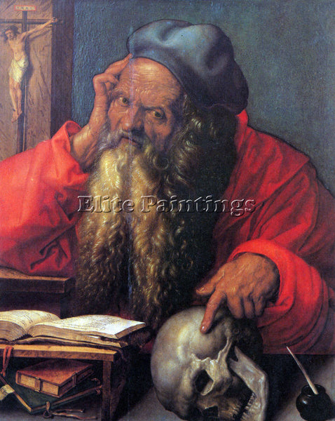 DURER ST HIERONYMUS ARTIST PAINTING REPRODUCTION HANDMADE CANVAS REPRO WALL DECO