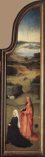 HIERONYMUS BOSCH ST AGNES WITH THE DONOR ARTIST PAINTING REPRODUCTION HANDMADE