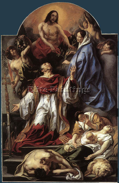 JACOB JORDAENS ST CHARLES CARES FOR THE PLAGUE VICTIMS OF MILAN ARTIST PAINTING