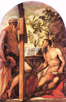 JACOPO ROBUSTI TINTORETTO ST JEROME AND ST ANDREW ARTIST PAINTING REPRODUCTION