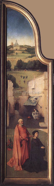 HIERONYMUS BOSCH ST PETER WITH THE DONOR ARTIST PAINTING REPRODUCTION HANDMADE