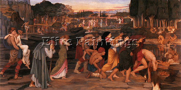 JOHN RODDAM SPENCER STANHOPE THE WATERS OF LETHE BY PLAINS OF ELYSIUM ARTIST OIL