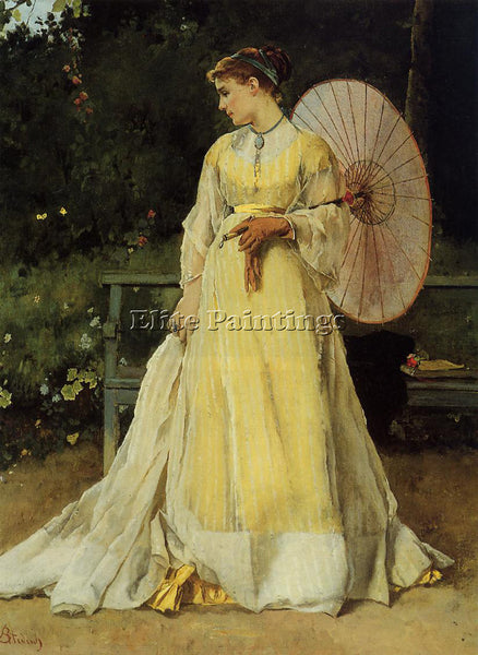 ALFRED STEVENS IN THE COUNTRY ARTIST PAINTING REPRODUCTION HANDMADE CANVAS REPRO