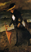 ALFRED STEVENS ON A STROLL ARTIST PAINTING REPRODUCTION HANDMADE OIL CANVAS DECO