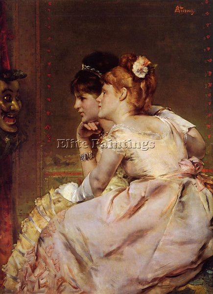 ALFRED STEVENS THE JAPANESE MASK AKA INTRIGUE ARTIST PAINTING REPRODUCTION OIL