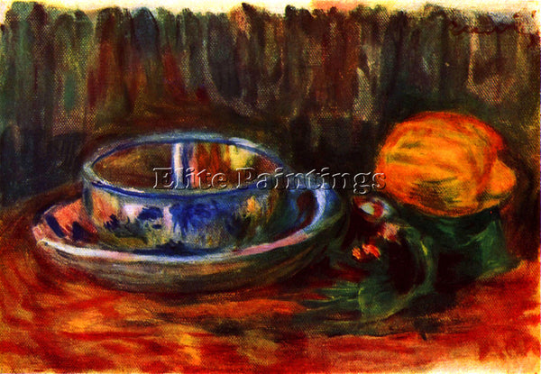 RENOIR STILL LIFE WITH CUP ARTIST PAINTING REPRODUCTION HANDMADE OIL CANVAS DECO