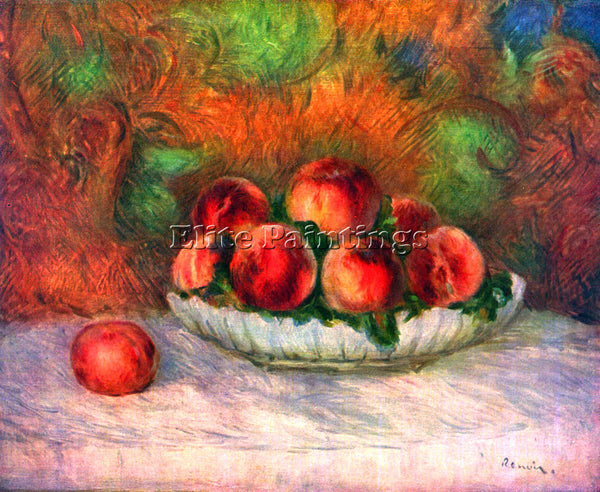 RENOIR STILL LIFE WITH FRUITS ARTIST PAINTING REPRODUCTION HANDMADE CANVAS REPRO