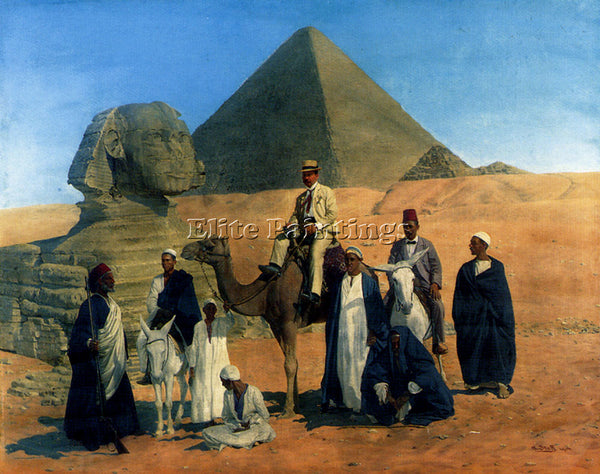 STOFF ALOIS IN SEARCH OF THE PHARAOHS ARTIST PAINTING REPRODUCTION HANDMADE OIL