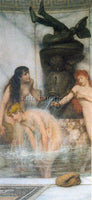 ALMA-TADEMA STRIGILIS AND SPONGES ARTIST PAINTING REPRODUCTION HANDMADE OIL DECO