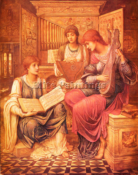 JOHN MELHUISH STRUDWICK STRUDWICK JOHN MELHUISH MUSIC OF A BYGONE AGE ARTIST OIL
