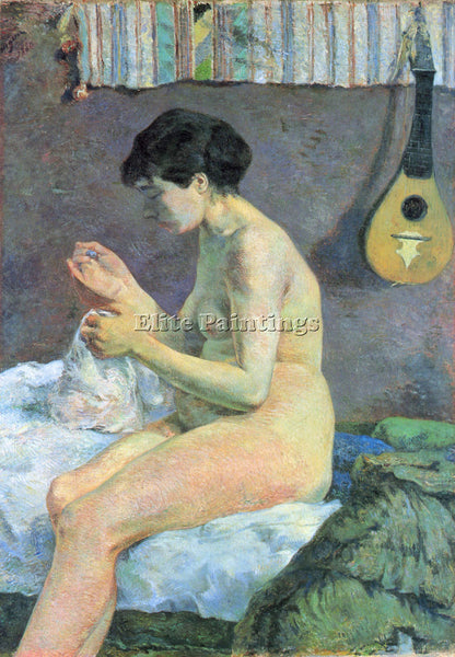 GAUGUIN STUDY OF A NUDE ARTIST PAINTING REPRODUCTION HANDMADE CANVAS REPRO WALL
