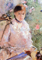 MORISOT SUMMER YOUNG WOMAN AT THE WINDOW  ARTIST PAINTING REPRODUCTION HANDMADE