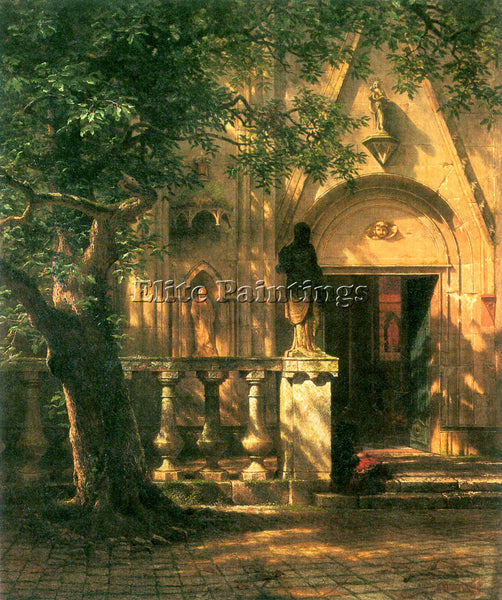 BIERSTADT SUNLIGHT AND SHADOW 2 ARTIST PAINTING REPRODUCTION HANDMADE OIL CANVAS