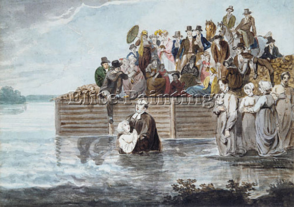 PAVEL PETROVICH SVININ A PHILADELPHIA ANABAPTIST IMMERSION DURING STORM PAINTING