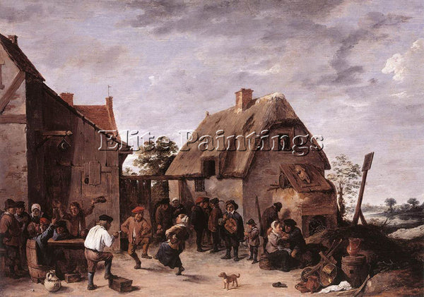 DAVID TENIERS THE YOUNGER FLEMISH KERMESS 1640 ARTIST PAINTING REPRODUCTION OIL