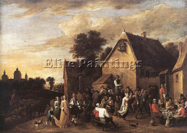 DAVID TENIERS THE YOUNGER FLEMISH KERMESS 1652 ARTIST PAINTING REPRODUCTION OIL