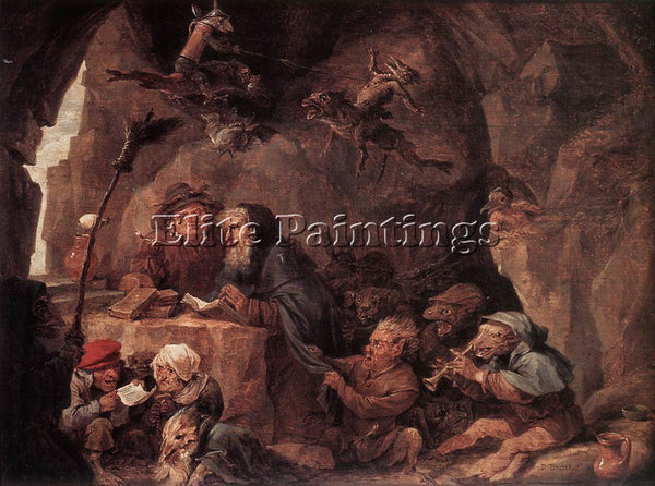 DAVID TENIERS THE YOUNGER TEMPTATION OF ST ANTHONY ARTIST PAINTING REPRODUCTION