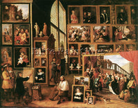 DAVID TENIERS THE YOUNGER THE GALLERY ARCHDUKE LEOPOLD IN BRUSSELS 1639 PAINTING