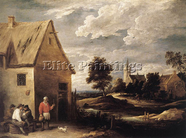 DAVID TENIERS THE YOUNGER VILLAGE SCENE 1 ARTIST PAINTING REPRODUCTION HANDMADE