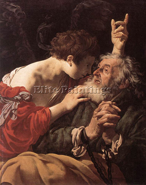 HENDRICK TERBRUGGHEN THE DELIVERANCE OF ST PETER ARTIST PAINTING HANDMADE CANVAS