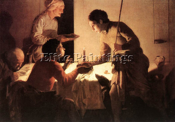 HENDRICK TERBRUGGHEN THE SUPPER ARTIST PAINTING REPRODUCTION HANDMADE OIL CANVAS