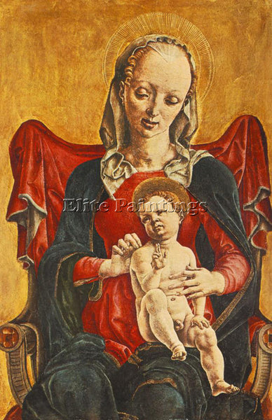 TURA COSME MADONNA WITH THE CHILD ARTIST PAINTING REPRODUCTION HANDMADE OIL DECO