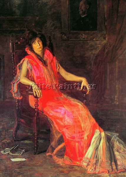 THOMAS EAKINS THE ACTRESS ARTIST PAINTING REPRODUCTION HANDMADE OIL CANVAS REPRO