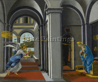 BOTTICELLI THE ANUNCIATION BY BOTICELLI ARTIST PAINTING REPRODUCTION HANDMADE