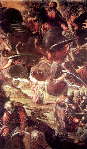 TINTORETTO THE ASCENSION 2 ARTIST PAINTING REPRODUCTION HANDMADE OIL CANVAS DECO
