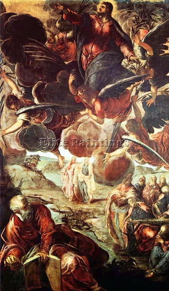 TINTORETTO THE ASCENSION ARTIST PAINTING REPRODUCTION HANDMADE CANVAS REPRO WALL