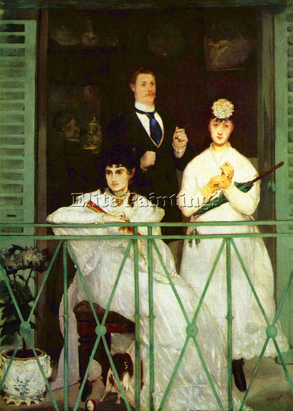 MANET THE BALCONY ARTIST PAINTING REPRODUCTION HANDMADE CANVAS REPRO WALL DECO