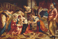 JACOPO ROBUSTI TINTORETTO THE BIRTH OF ST JOHN THE BAPTIST ARTIST PAINTING REPRO