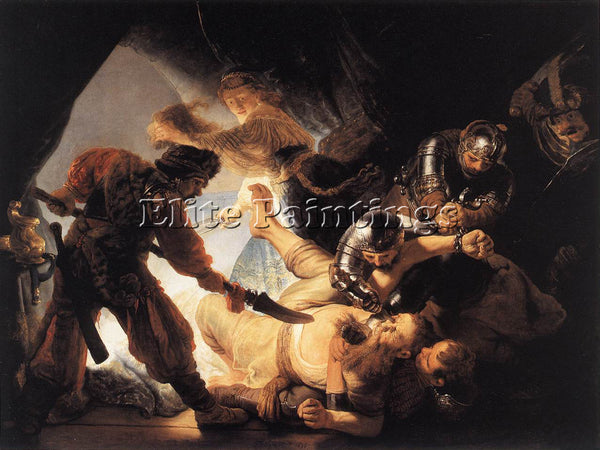 REMBRANDT THE BLINDING OF SAMSON ARTIST PAINTING REPRODUCTION HANDMADE OIL REPRO